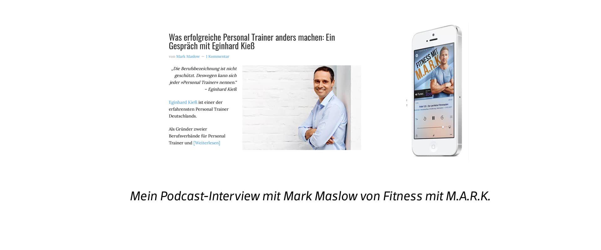 Podcast-Interview mit Mark Maslow von Marathonfitness.com